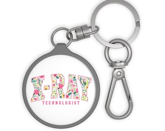 X-Ray Technologist Keyring Tag, X-Ray Tech Accessory, Unique Medical Key Holder