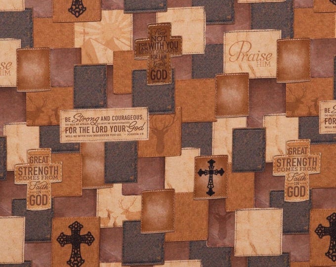 Christian Patchwork Scrub Cap