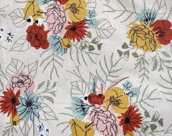 AUT - Fall Floral Scrub Cap