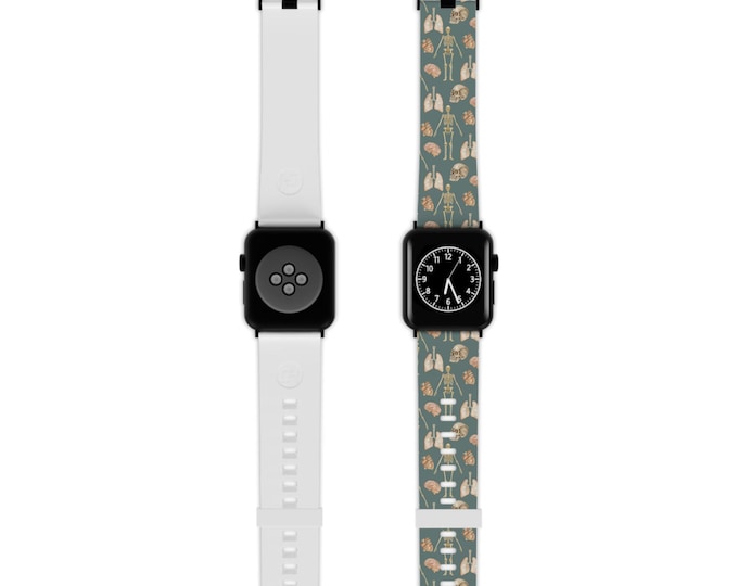 Skeleton Apple Watch Band, Anatomy Design, Everyday Wear