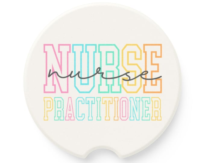 Nurse Practitioner Car Coaster | Colorful Soapstone Auto Accessory