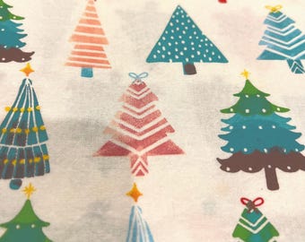 CHR - Watercolor Christmas Trees Scrub Cap