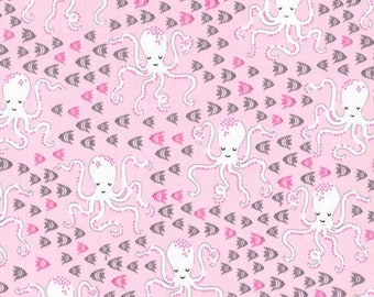 Pink Octopus Scrub Cap