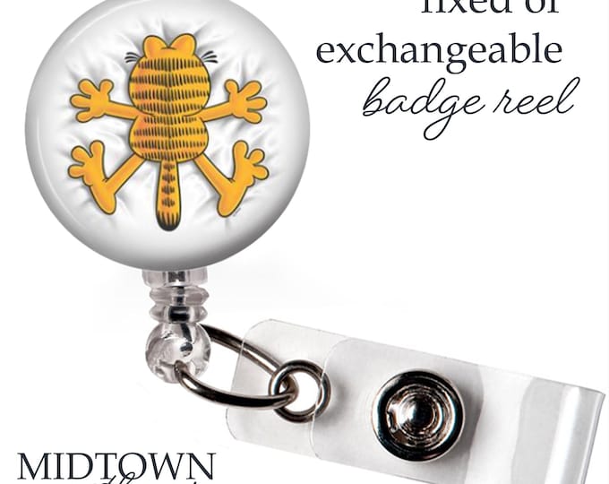 Garfield Badge Reel or Exchangeable Topper