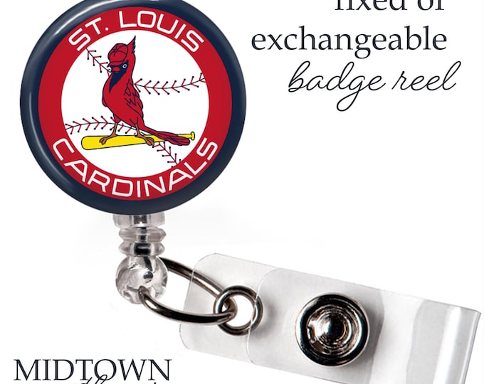 St Louis Cardinals Badge Reel or Exchangeable Topper
