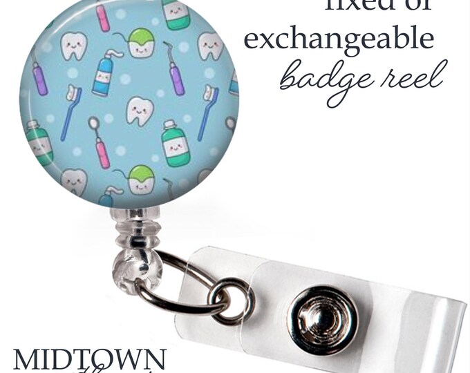 Dentistry Badge Reel or Exchangeable Topper
