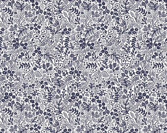 Tiny Navy Floral Scrub Cap