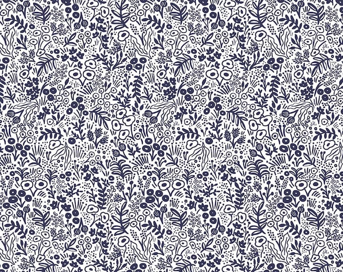 Tiny Navy Floral Scrub Cap