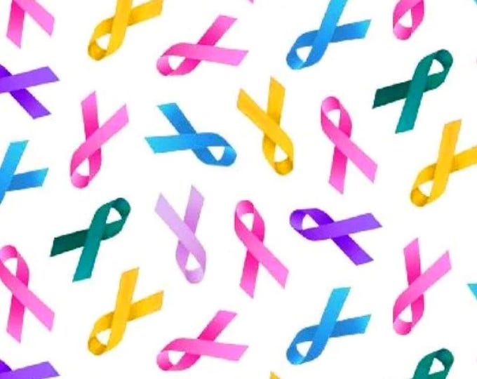 Multi-Colored Awareness Ribbons Scrub Cap