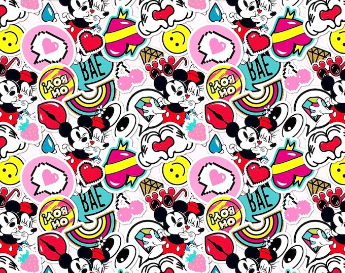 DIS - Mickey & Minnie Graffiti Scrub Cap