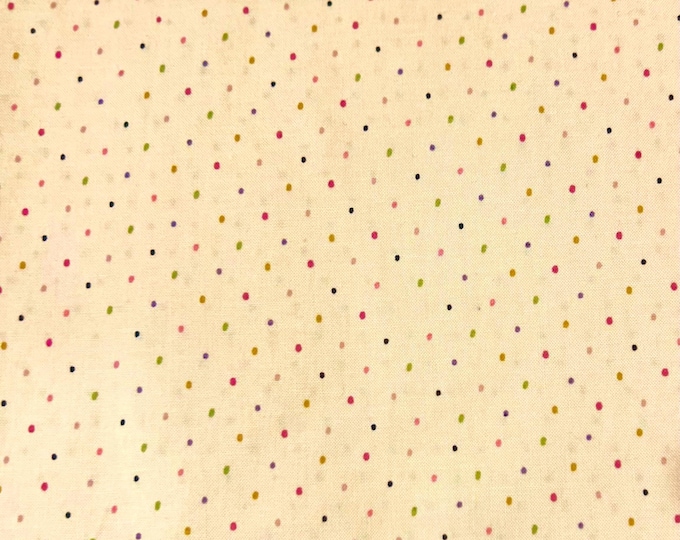 Multi-Colored Dots on Pink Scrub Cap
