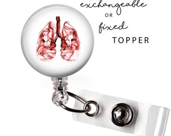 MED - Airy Lungs Badge Reel or Exchangeable Button