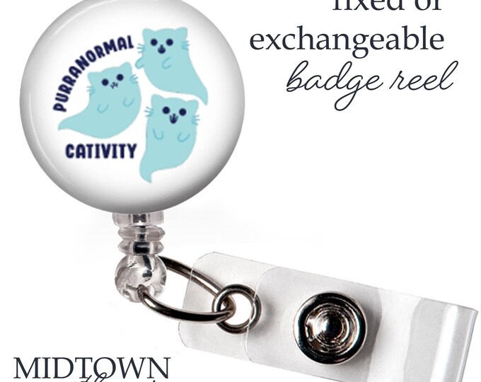 Purranormal Cativity Badge Reel or Exchangeable Topper