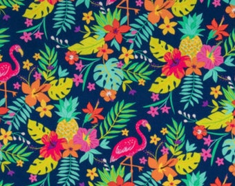 SUM - Tropical Flamingos Scrub Cap
