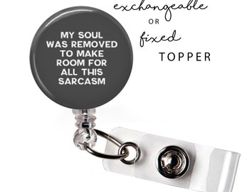 FUN - Soul Removed Badge Reel or Exchangeable Button