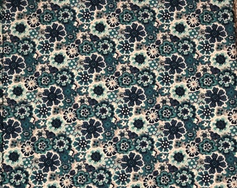 Vintage Blue Flowers Scrub Cap