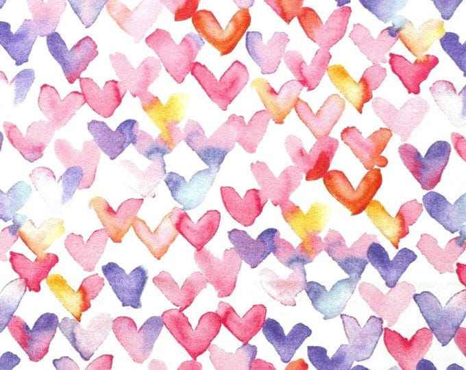 VAL - Watercolor Hearts Scrub Cap