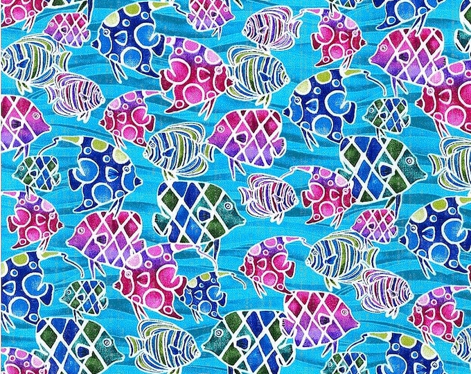 Colorful Fish Scrub Cap