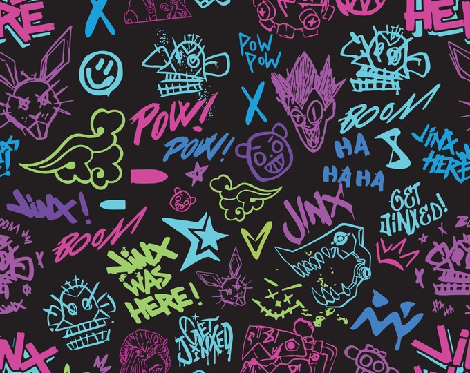Jinx Graffiti Scrub Cap
