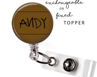 POP - Andy Badge Reel or Exchangeable Button