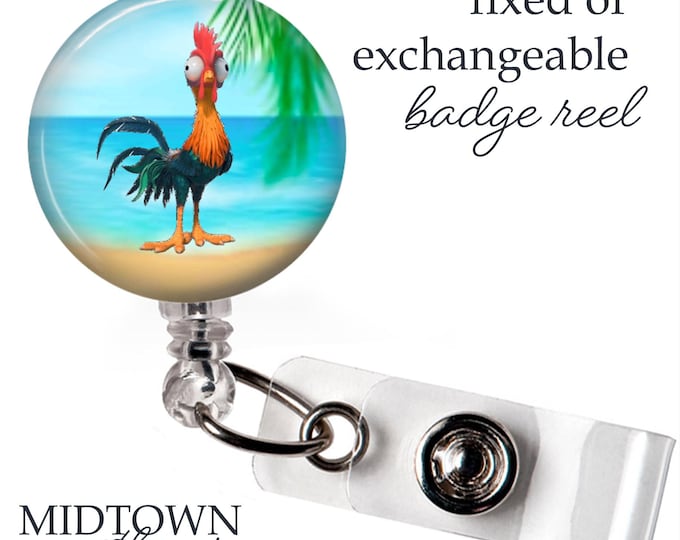 Hei Hei Badge Reel or Exchangeable Topper