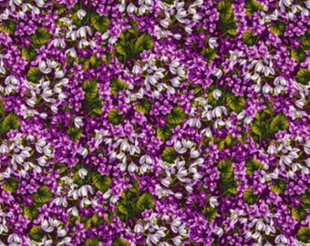 Purple Floral Scrub Cap