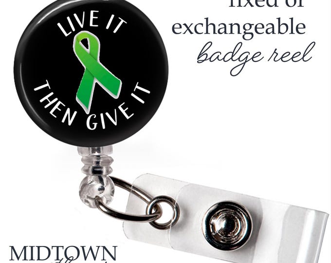 Live it The Give It Badge Reel or Exchangeable Topper