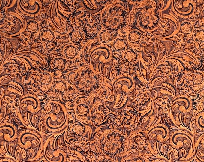 Tooled Leather Scrub Cap