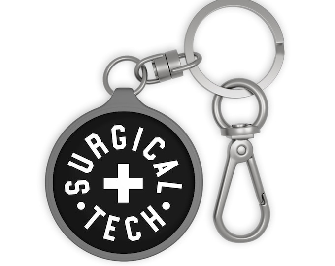 Surgical Tech Keyring Tag, Medical Healthcare Gift