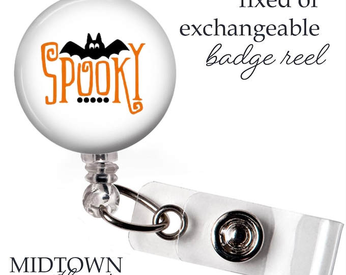 Spooky Badge Reel or Exchangeable Topper