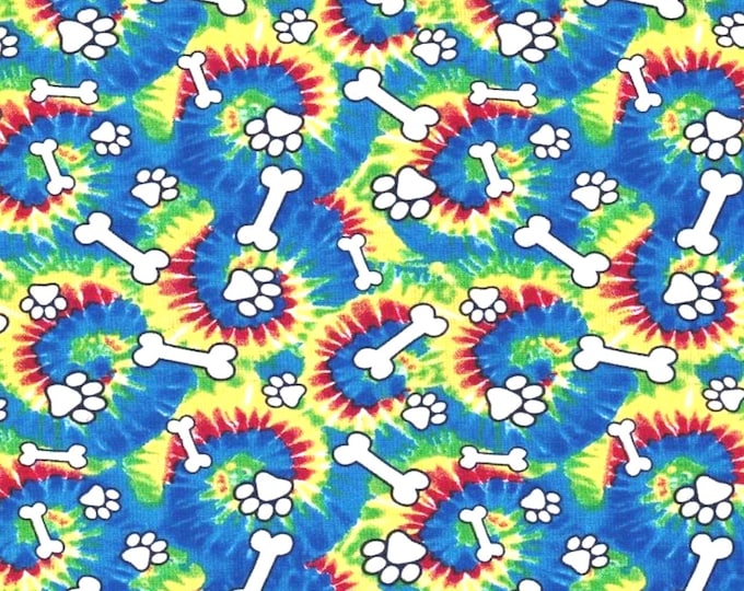 Tie Dye with Bones Scrub Cap