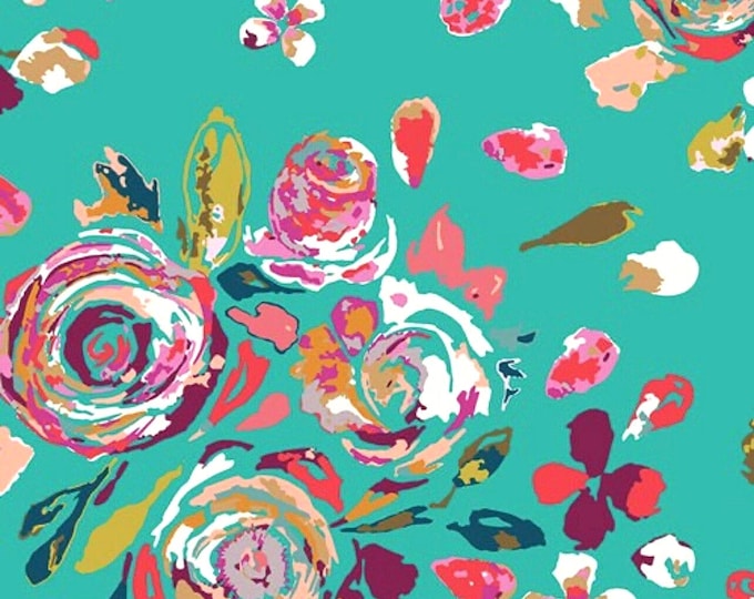 Bright Floral on Teal Scrub Cap