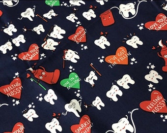 Dental Happy Teeth Scrub Cap