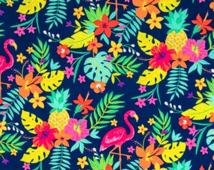 SUM - Tropical Flamingos Scrub Cap