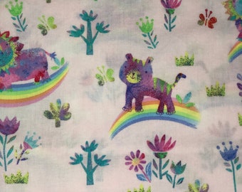 Rainbow Animals Scrub Cap