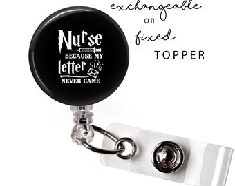 MED - Nurse Hogwarts Letter Badge Reel or Exchangeable Button