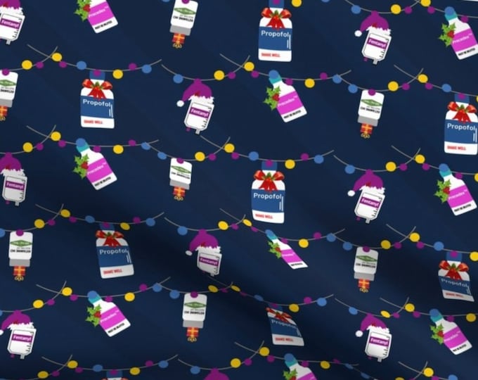 Anesthesia Christmas Meds Scrub Cap