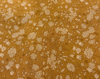 Vintage Yellow Floral Scrub Cap