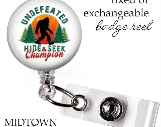Undefeated Badge Reel or Exchangeable Topper