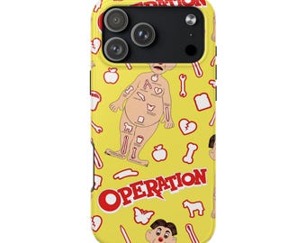 Operation-Themed Tough Phone Cases, Fun Phone Accessories, Unique Gifts for Gamers, Retro Style for Holidays, Phone Protection