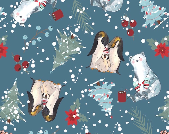 WIN - Polar Bears and Penguins Scrub Cap