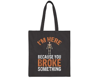 Humorous Cotton Canvas Tote Bag - Perfect Gift for Friends, Shopping, Beach Days, Festivals, Eco-Friendly Bags