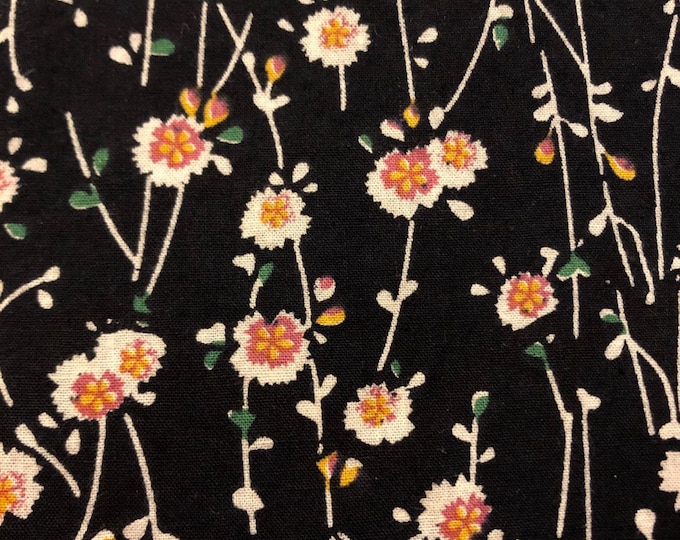 Cream and Mauve Flowers Scrub Cap