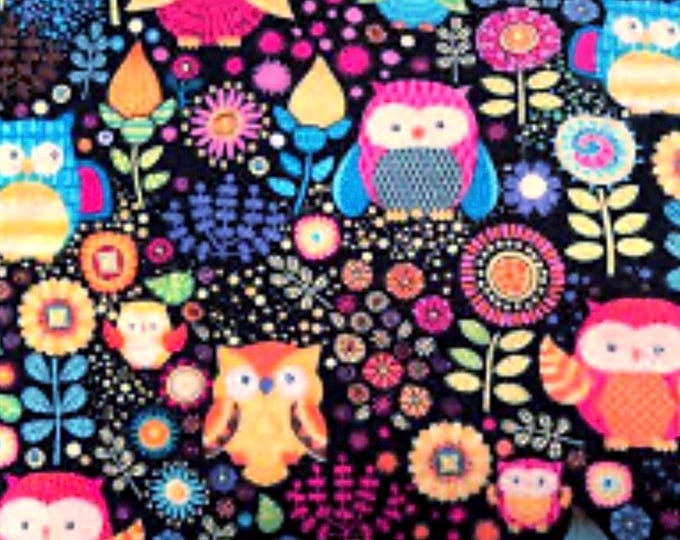 Colorful Owls Scrub Cap