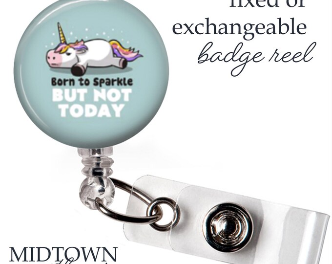 Born to Sparkle Badge Reel or Exchangeable Topper