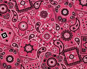 Pink Bandana Scrub Cap