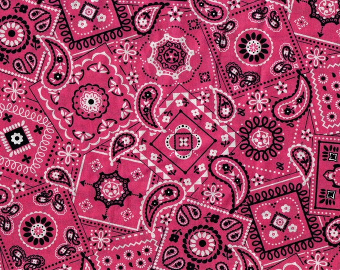 Pink Bandana Scrub Cap