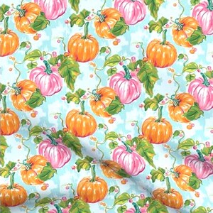AUT - Watercolor Pumpkin Patch Scrub Cap
