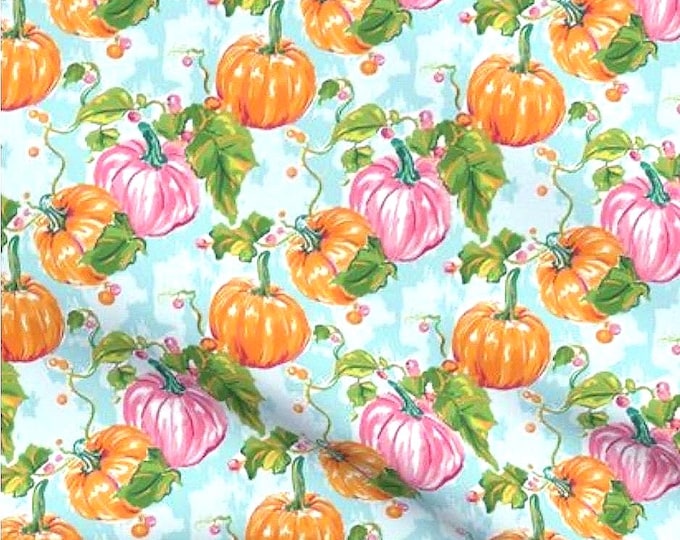 AUT - Watercolor Pumpkin Patch Scrub Cap