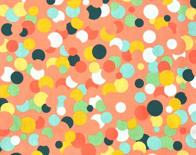 Confetti Dots on Coral Scrub Cap